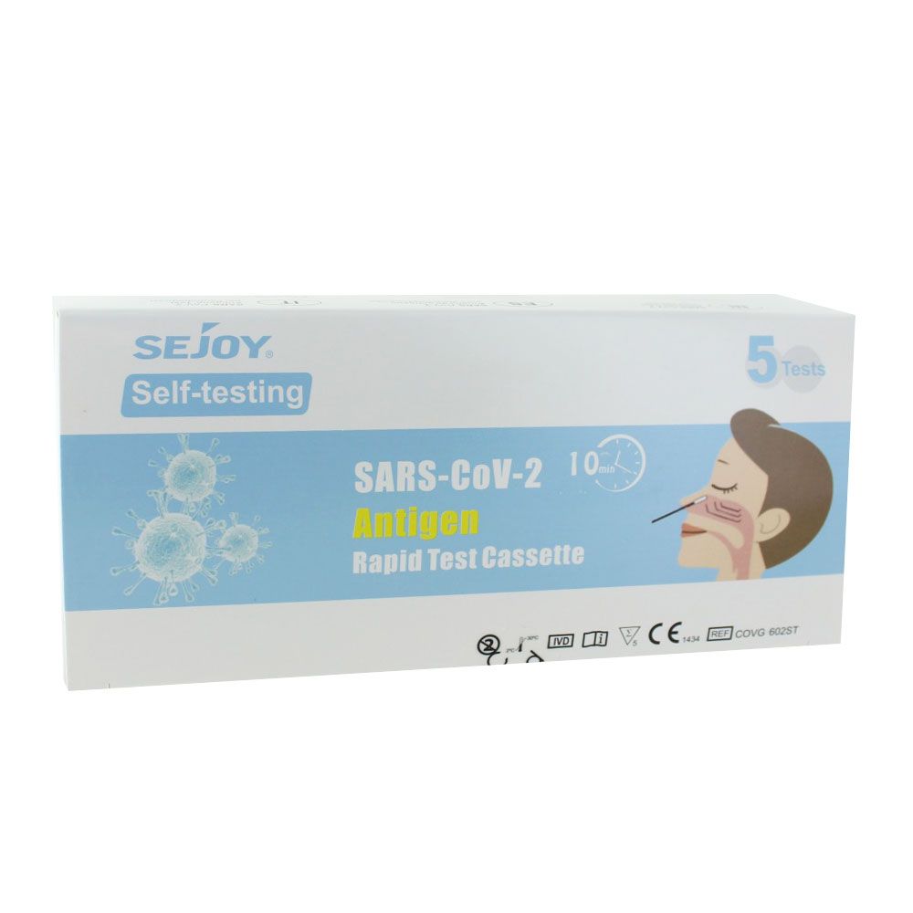 Auto-test antigénique nasal Covid-19 - Boîte de 5 - SEJOY - DLU 09/2027