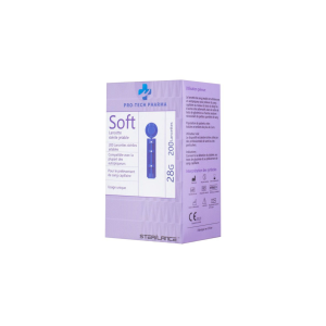 SOFT Lancettes 28G Pro-Tech Pharma Boîte de 200