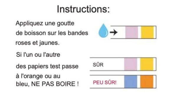Test anti-soumission chimique 3 Test anti-soumission chimique 3