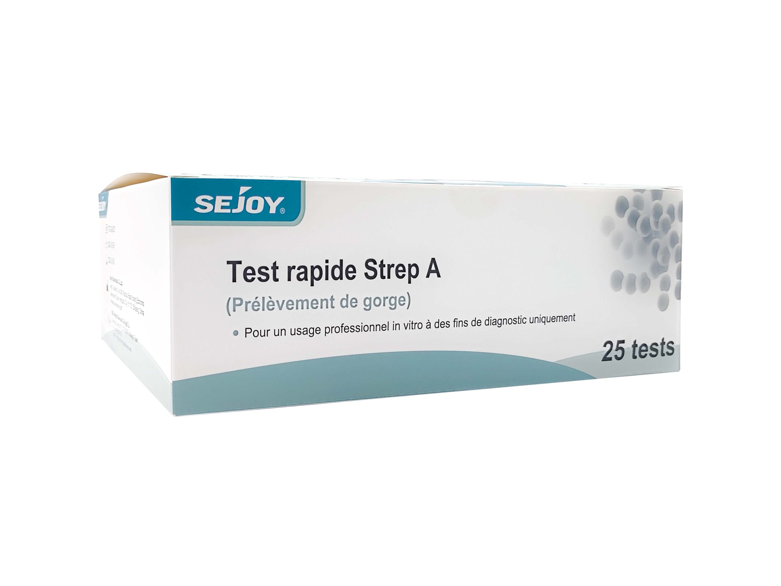 Test Trod angine (Strep A) – SejoyBoîte de 25 tests / prix au test - DLU : 01/01/2027
