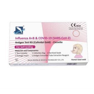 Autotest Antigénique 3 en 1 Grippe A Grippe B Covid-19. Deepblue – boite unitaire
