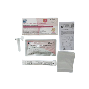 Autotest Antigénique 3 en 1 Grippe A Grippe B Covid-19. Deepblue – boite unitaire2