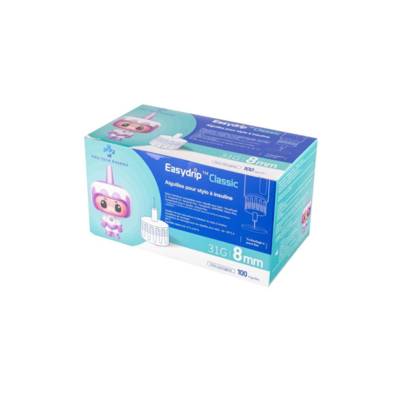 EASYDRIP CLASSIC aiguille à insuline 31G8mm – Pro-Tech Pharma