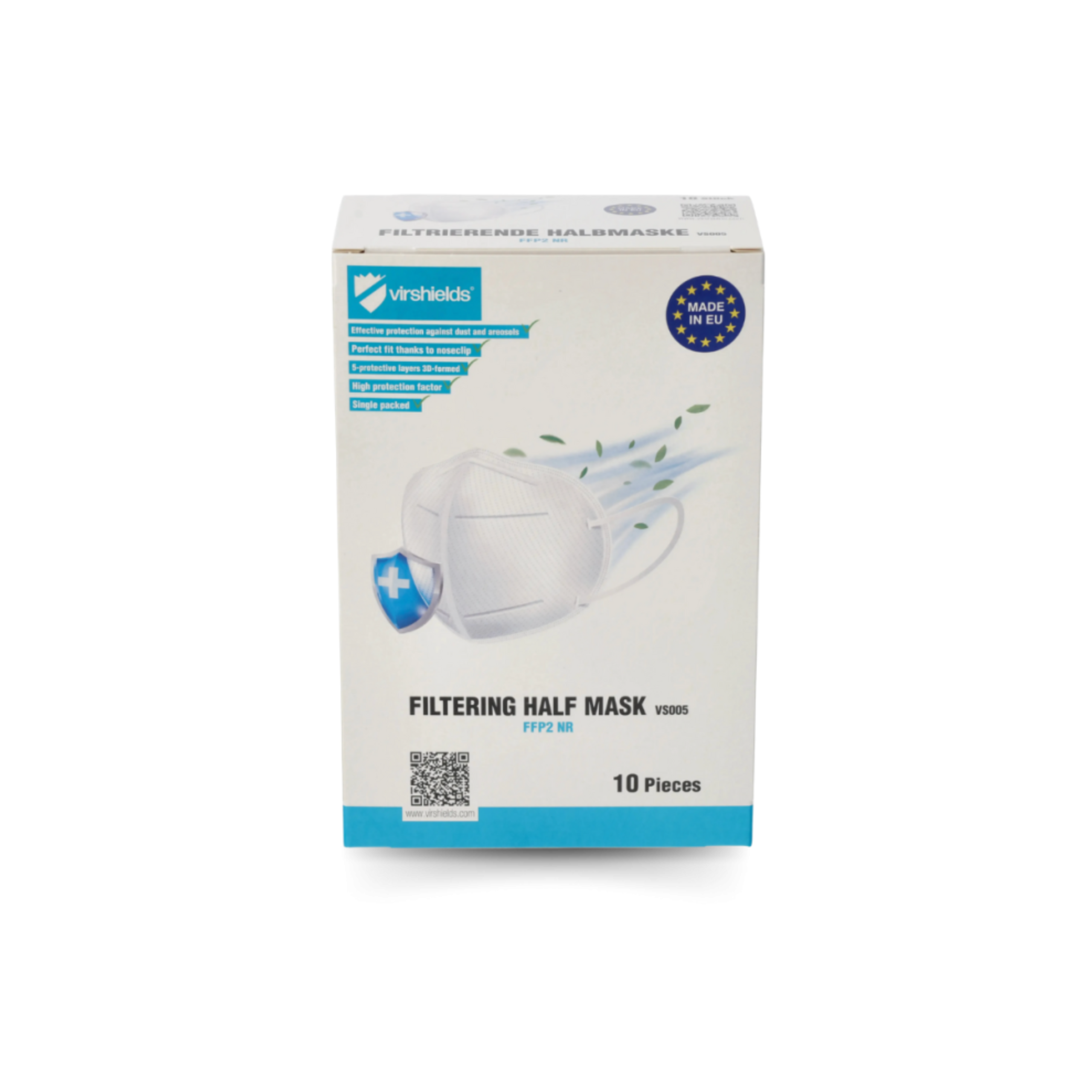 Masques FFP2 NR - Blancs Boîte de 10 masques (en sous sachets de 1)