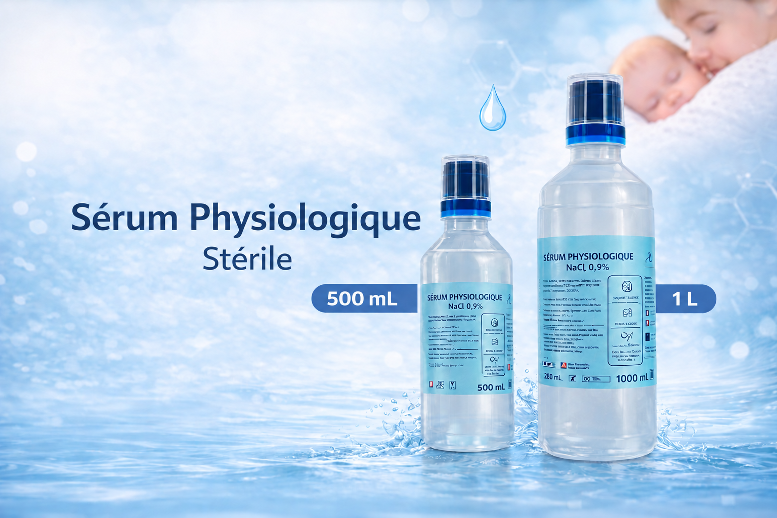 Sérum physiologique et douceur maternelle